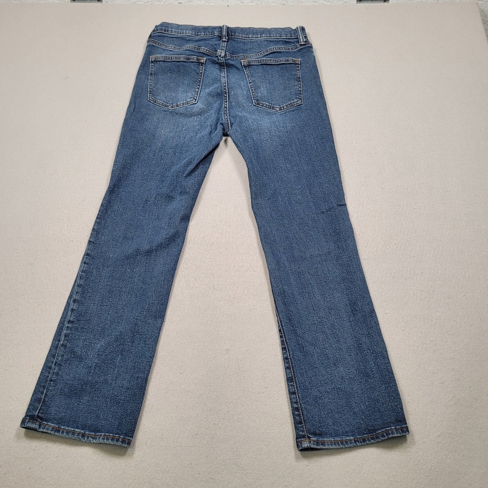 Old Navy Kids Boot Cut Built In Flex Blue Jeans 14 Plus Medium Wash Denim - Picture 5 of 12